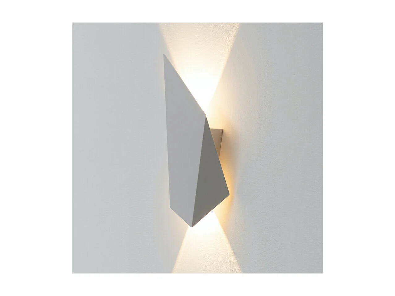 Applique blanche LED au design géométrique - Giada