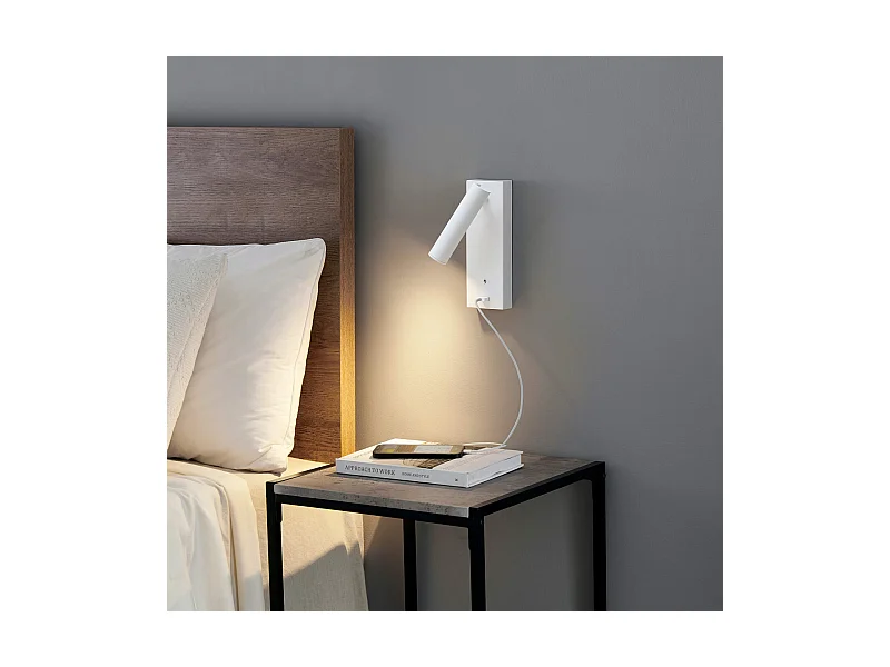 Applique LED liseuse avec port USB - Tofino