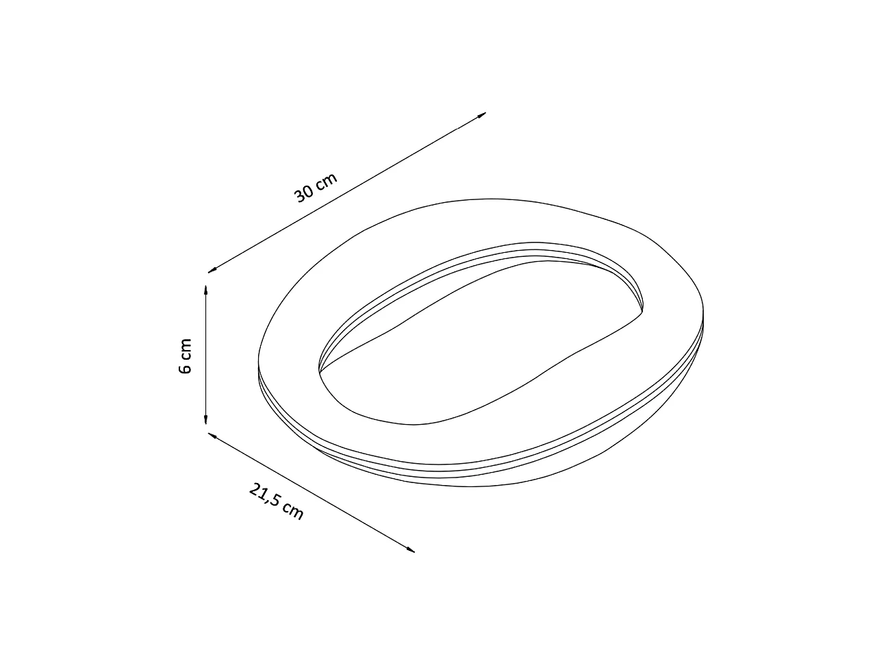 Applique blanche design LED aux courbes arrondies  - Melia