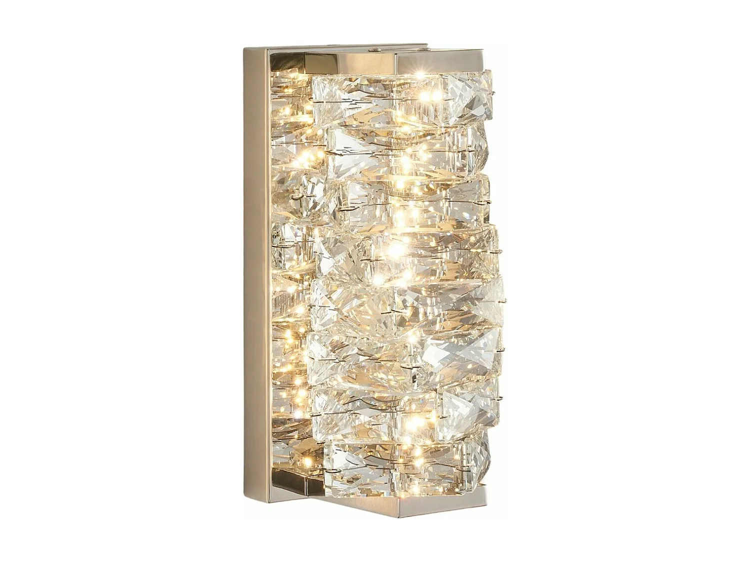 Applique métal chromé et cristaux - Elina