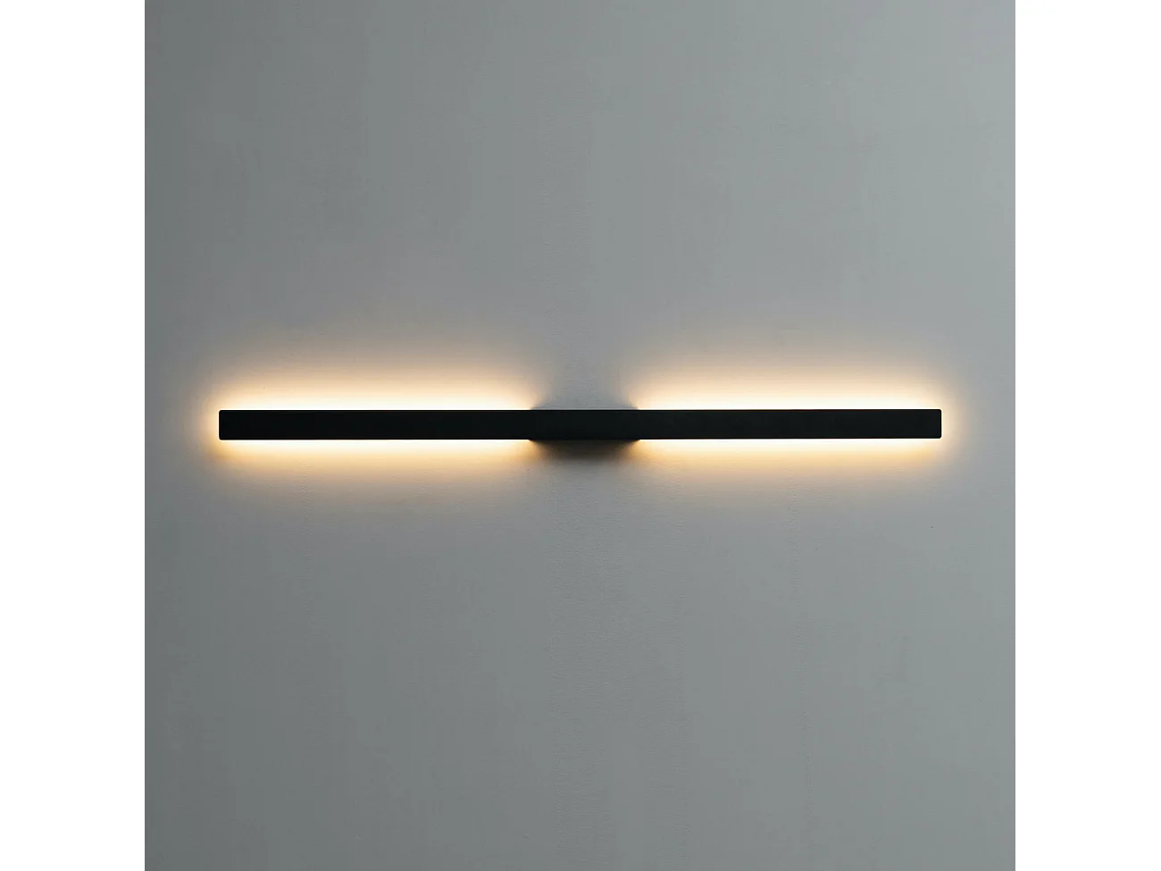 Applique ultra design minimaliste noire LED extérieur - Sambai