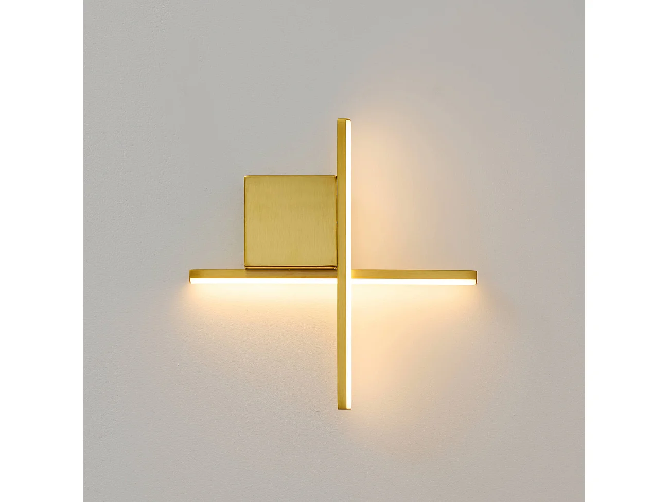 Applique laiton bras entrecroisé LED 30 cm - Fabio