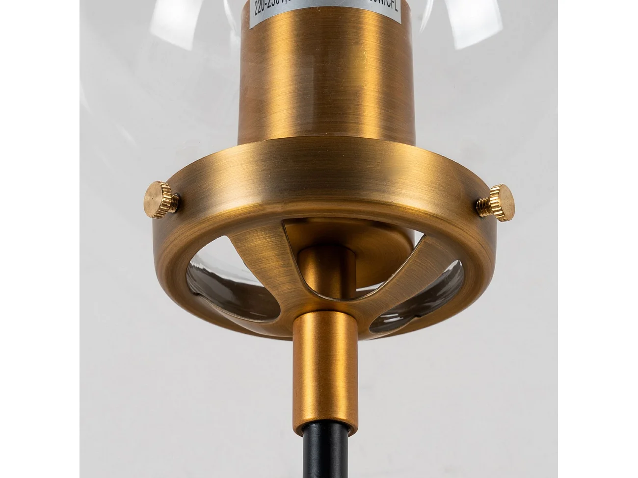 Applique Murale avec boule en Verre Transparent - Zenith