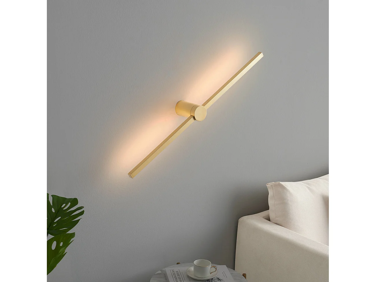 Longue applique LED éclairage indirect 80 cm - Eydon