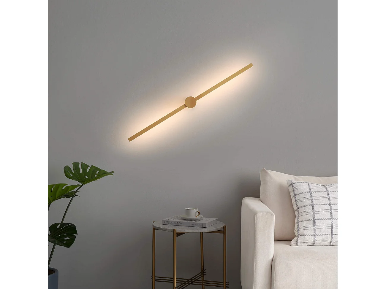 Longue applique LED éclairage indirect 80 cm - Eydon