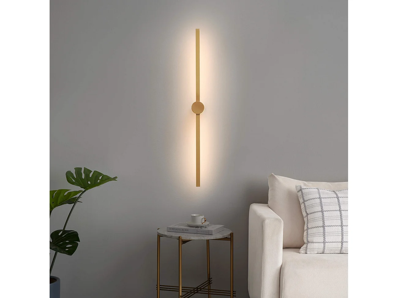 Longue applique LED éclairage indirect 80 cm - Eydon