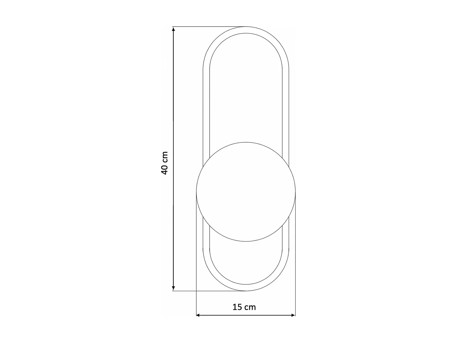 Applique murale vintage dorée à verre blanc - Belisto