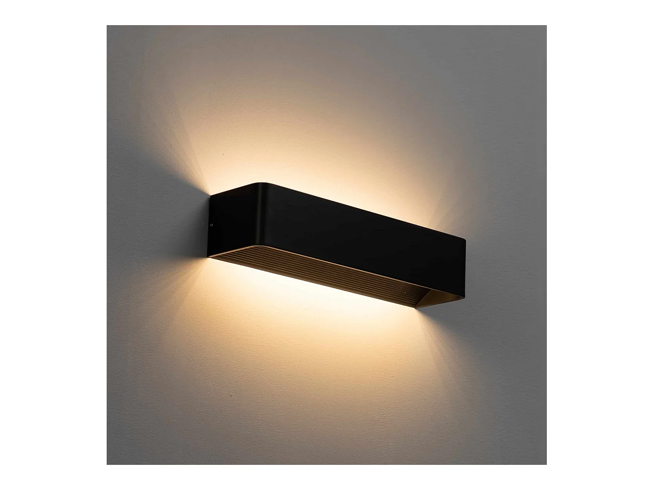 Applique murale LED noire 12W - 37 cm - Quadra