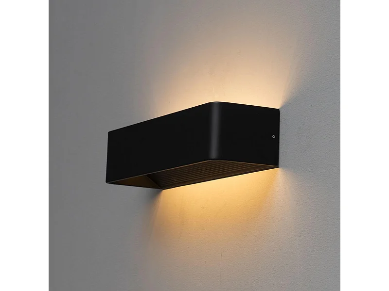 Applique murale LED noire 12W - 37 cm - Quadra