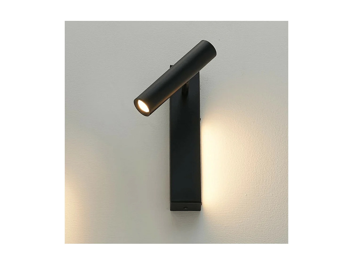 Applique noire tête de lit liseuse gauche - Lodvi