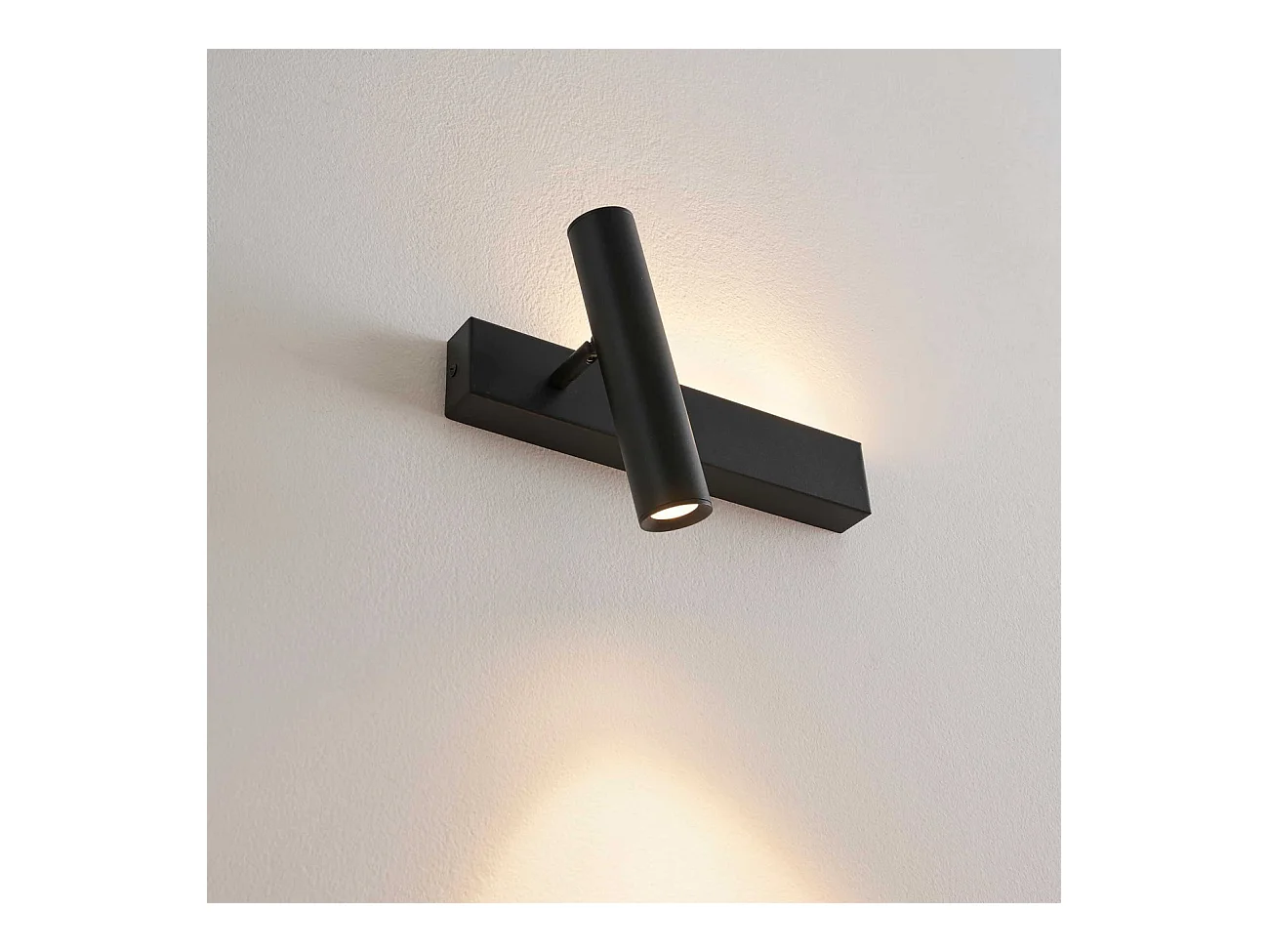 Applique noire tête de lit liseuse gauche - Lodvi