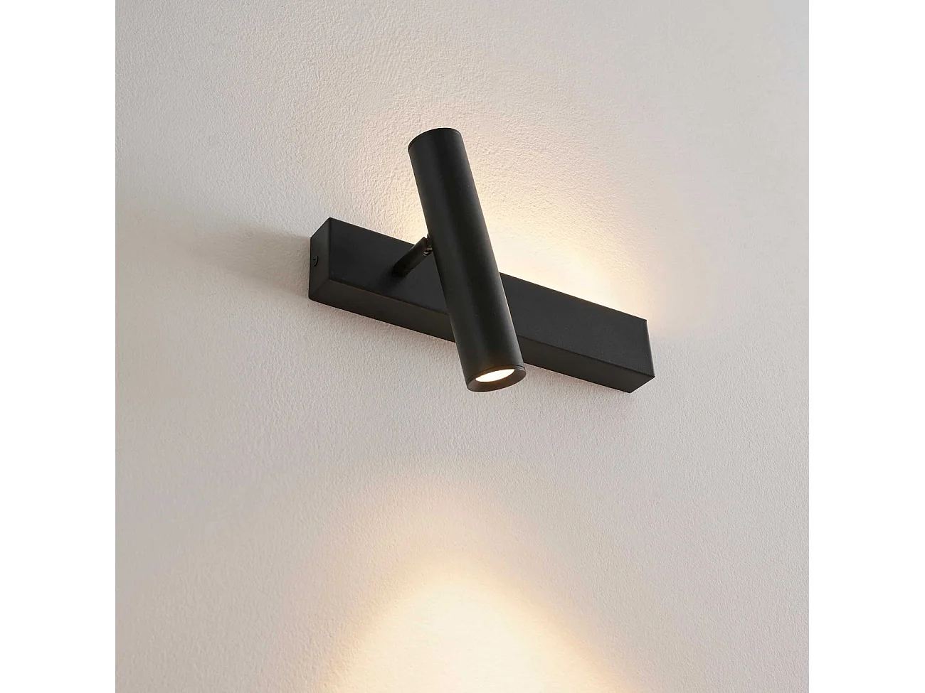 Applique noire tête de lit liseuse gauche - Lodvi - GAUCHE