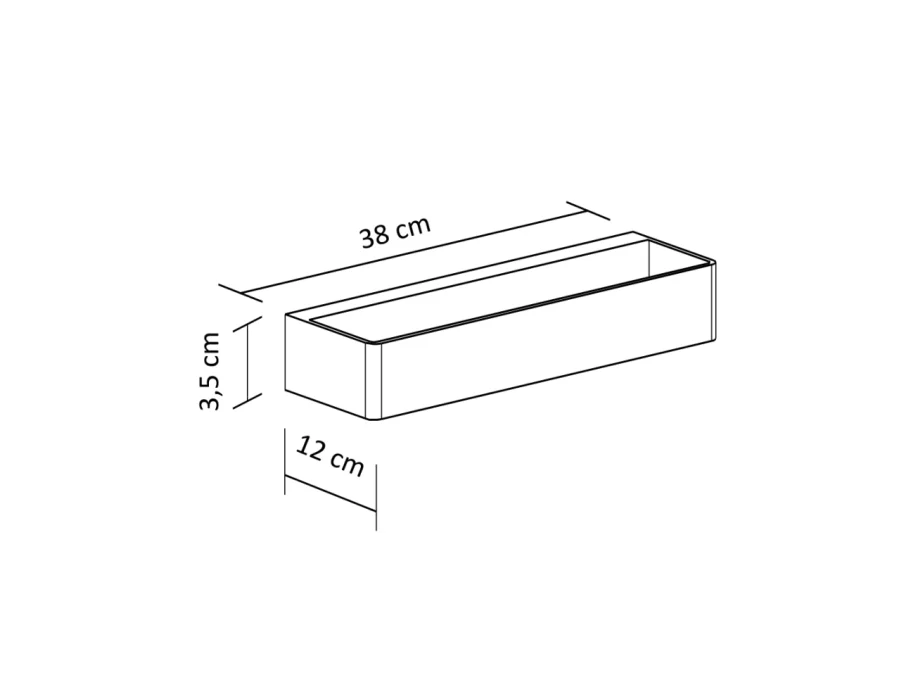 Luminaire mural LED Collection 12W - 38 cm - Verso