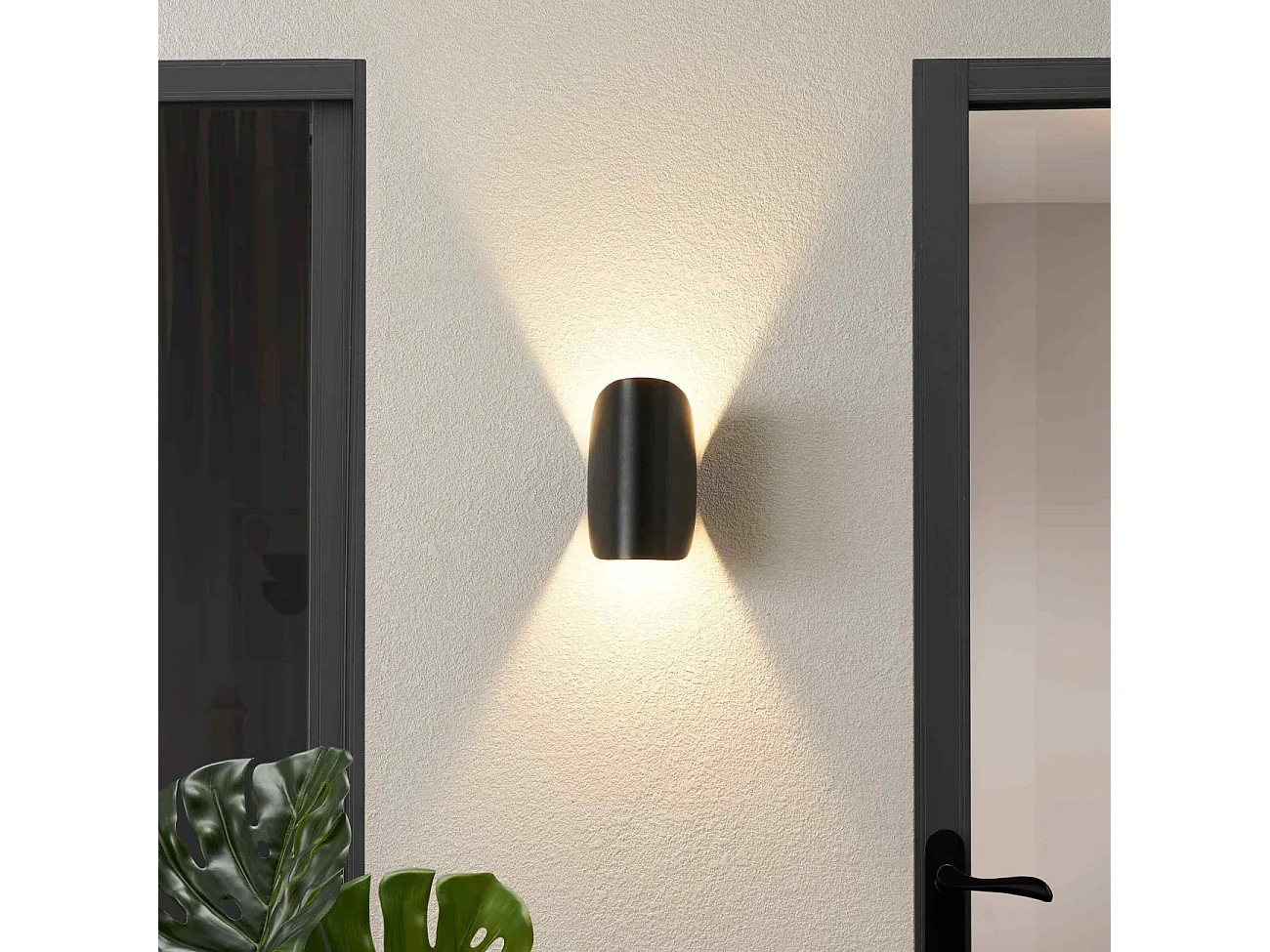 Applique noire aluminium orientable IP54 - Notte