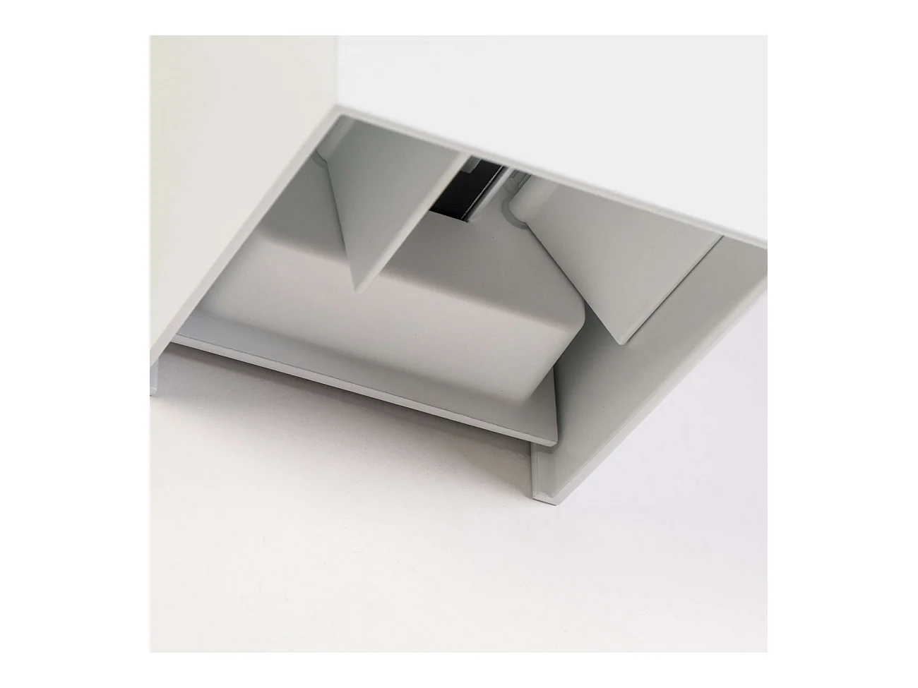 Applique LED design extérieur - blanc - angle ajustable - Cubic