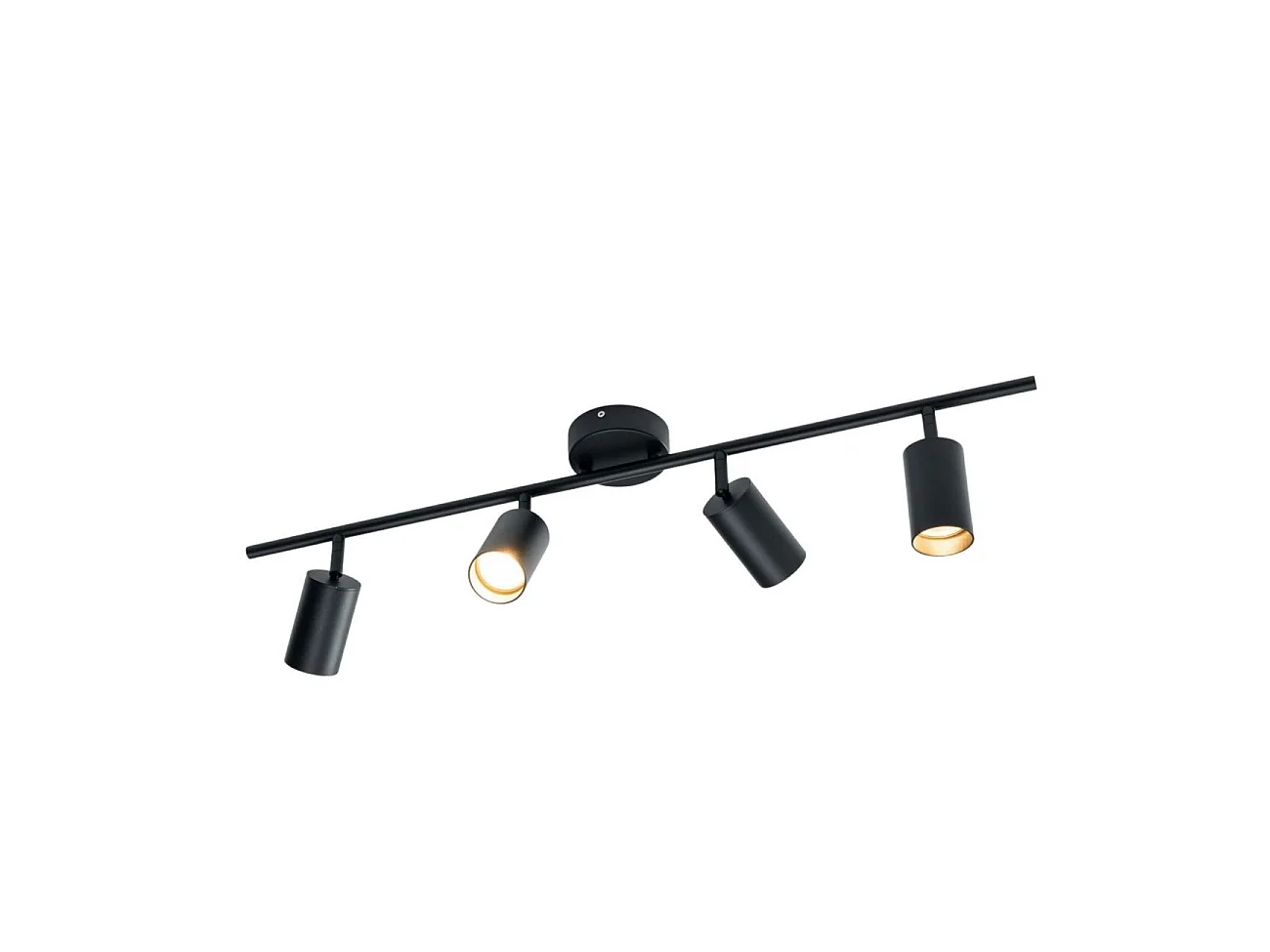 Éclairage noir moderne à 4 spots orientables - Lomba