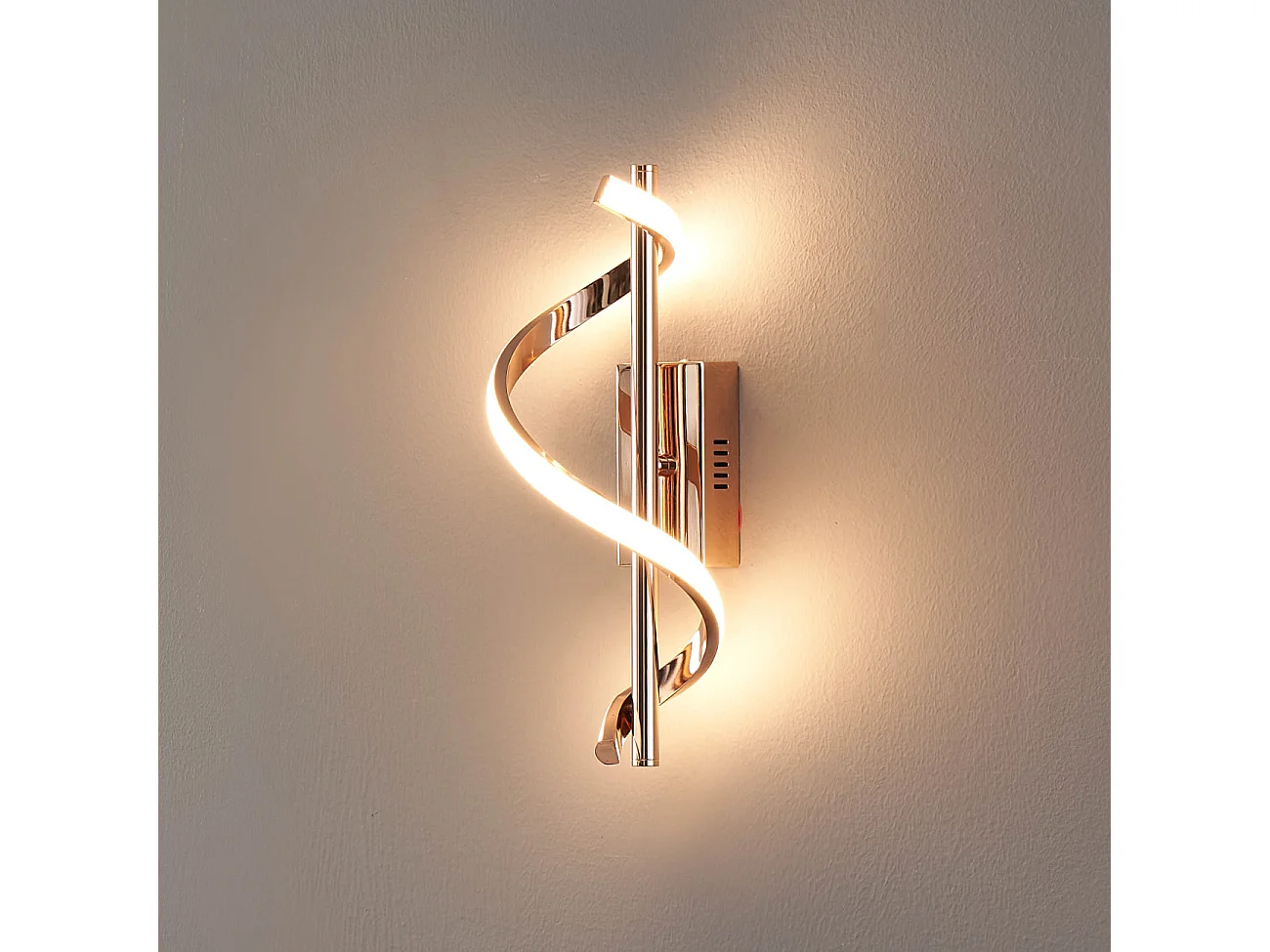 Applique LED torsade dorée scintillante - Simaria