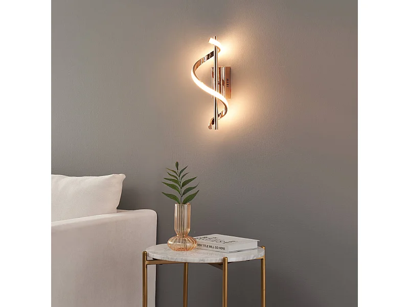 Applique LED torsade dorée scintillante - Simaria