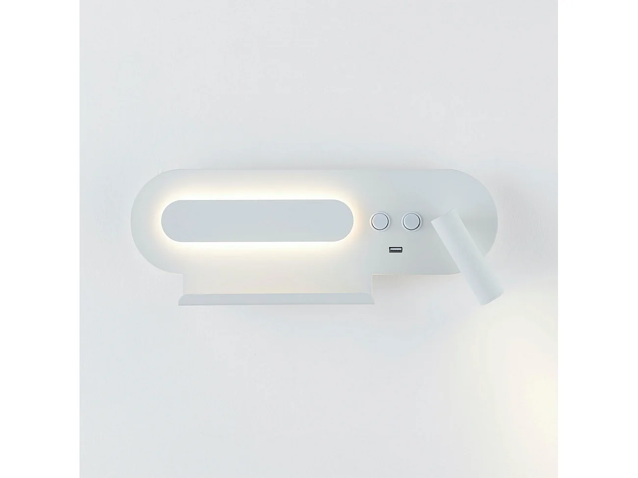 Applique tablette liseuse orientable blanche - Calleo