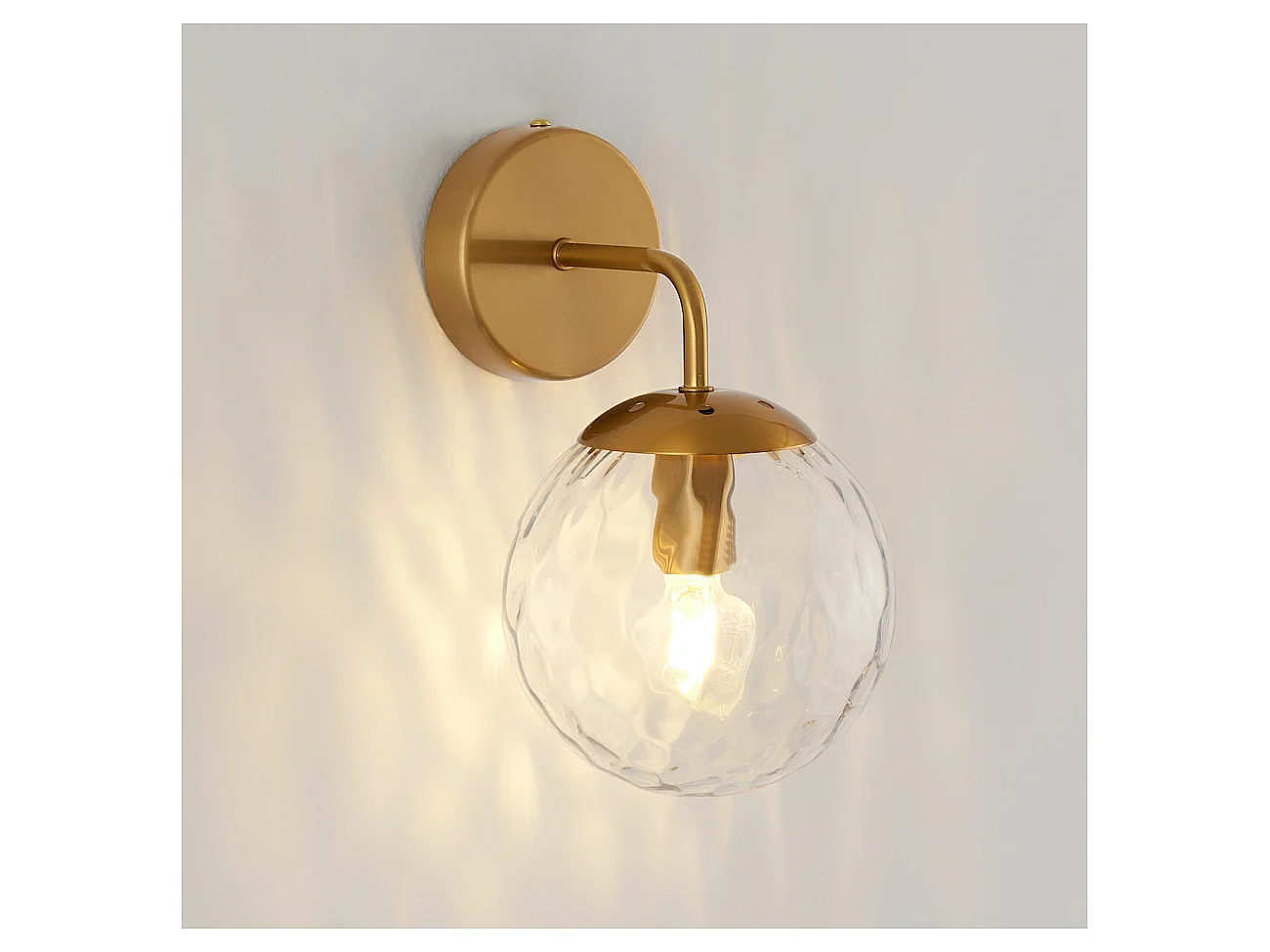 Applique murale boule de verre texturé - Winoa