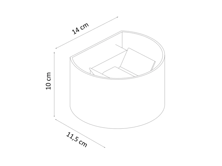 Applique LED Blanche IP65 - Cosmic