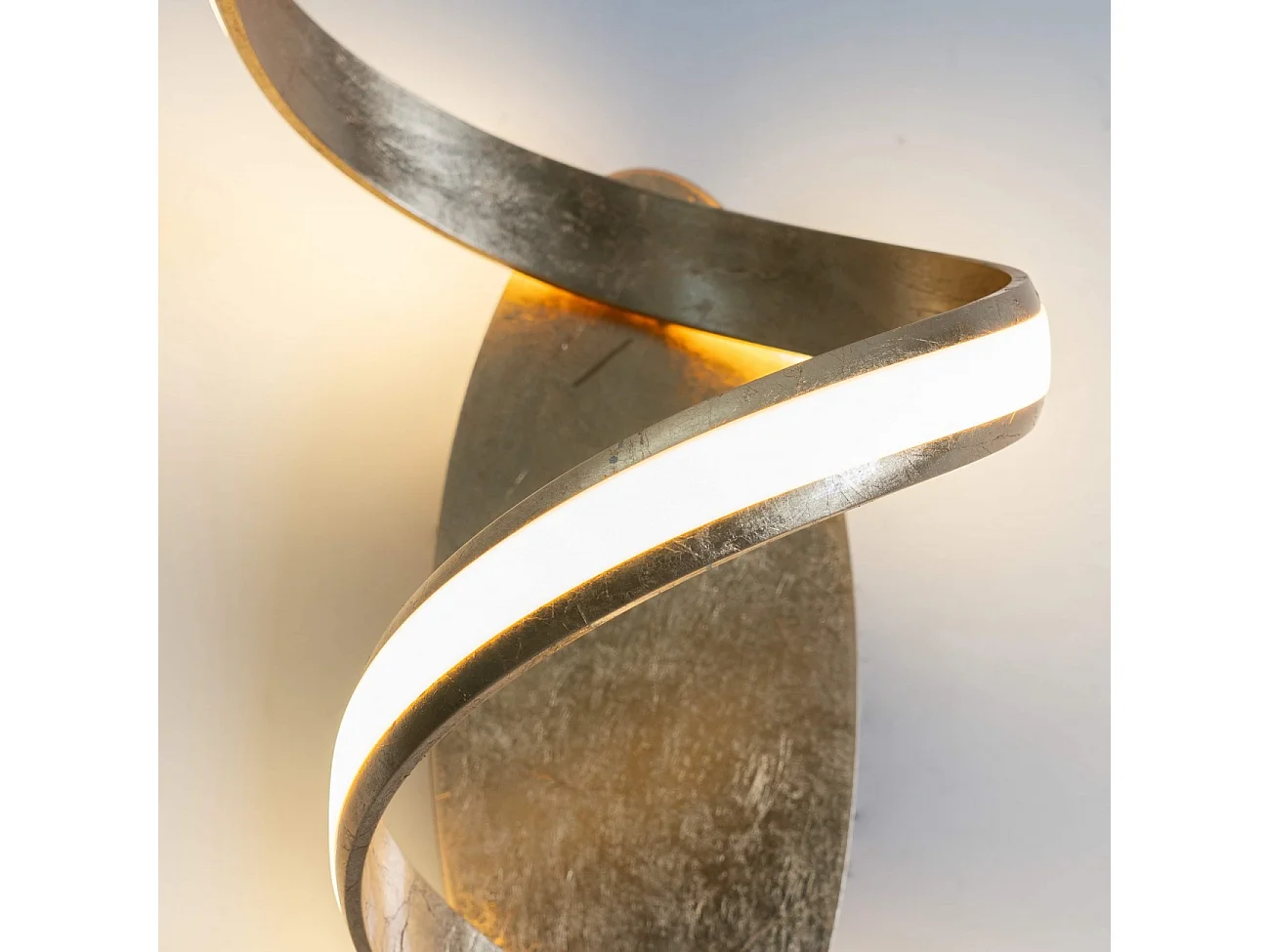 Grande applique ou plafonnier spirale effet feuille d'or - Millenium