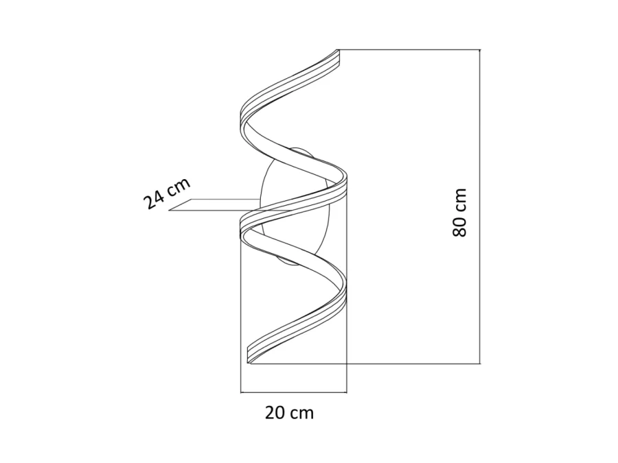 Grande applique ou plafonnier spirale effet feuille d'or - Millenium