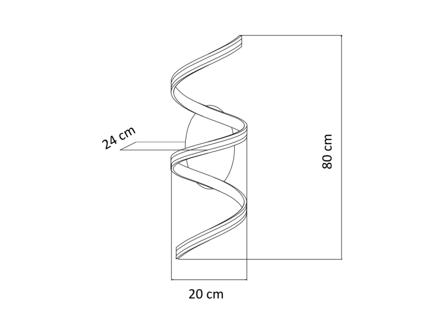 Grande applique ou plafonnier spirale effet feuille d'or - Millenium