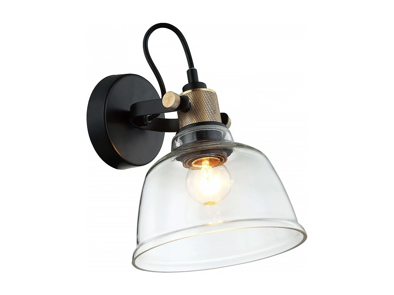 Petite applique en verre transparent - Linz