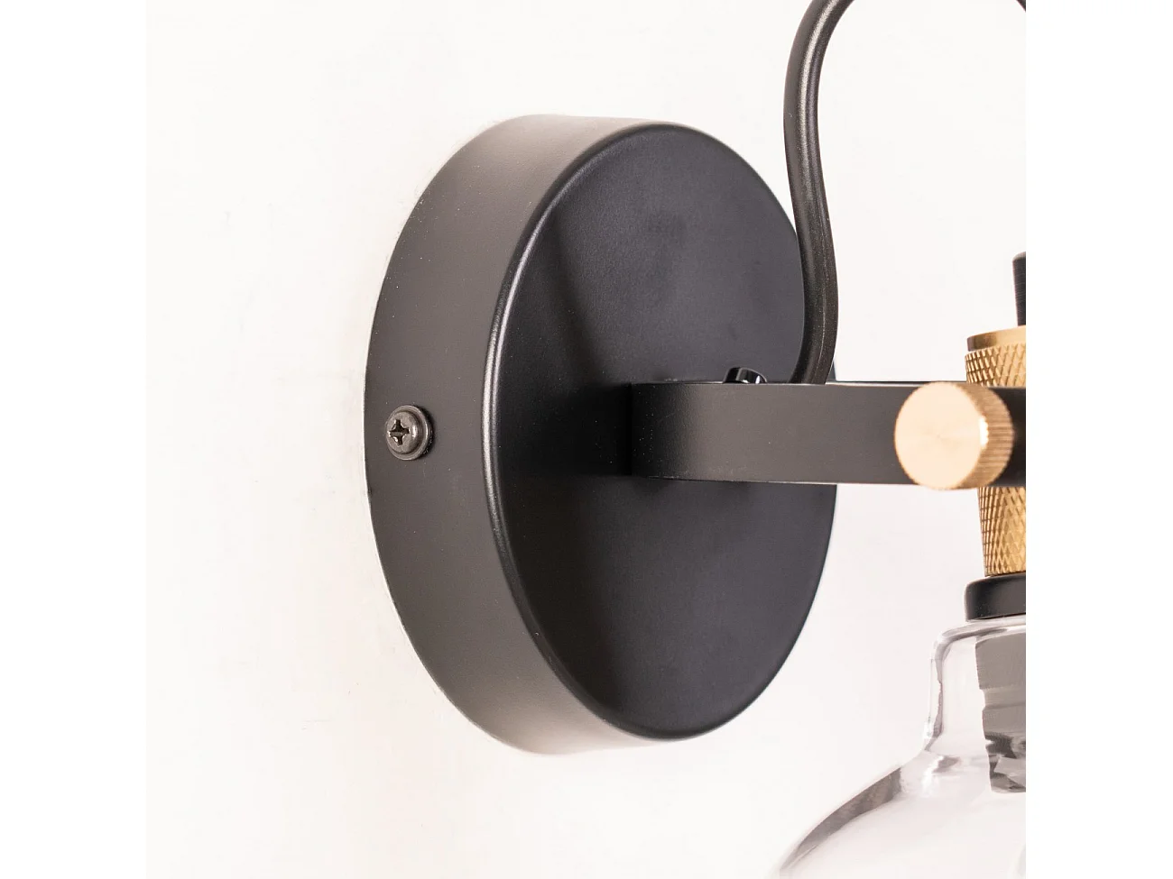 Petite applique en verre transparent - Linz