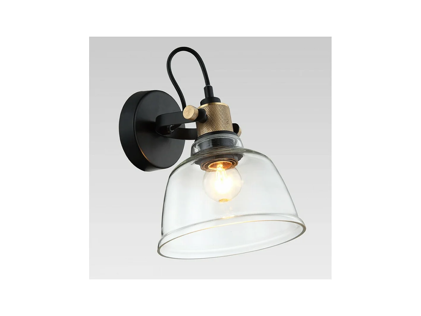 Petite applique en verre transparent - Linz
