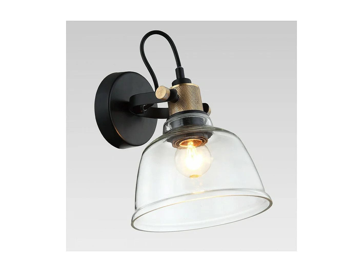 Petite applique en verre transparent - Linz