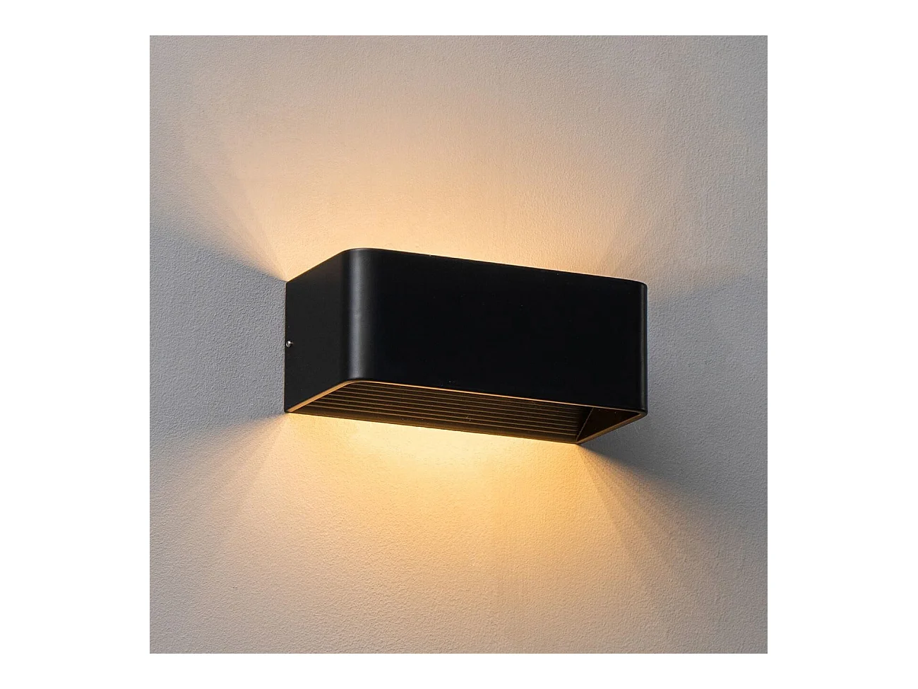 Applique noire LED compatible avec variateur  - Quadra