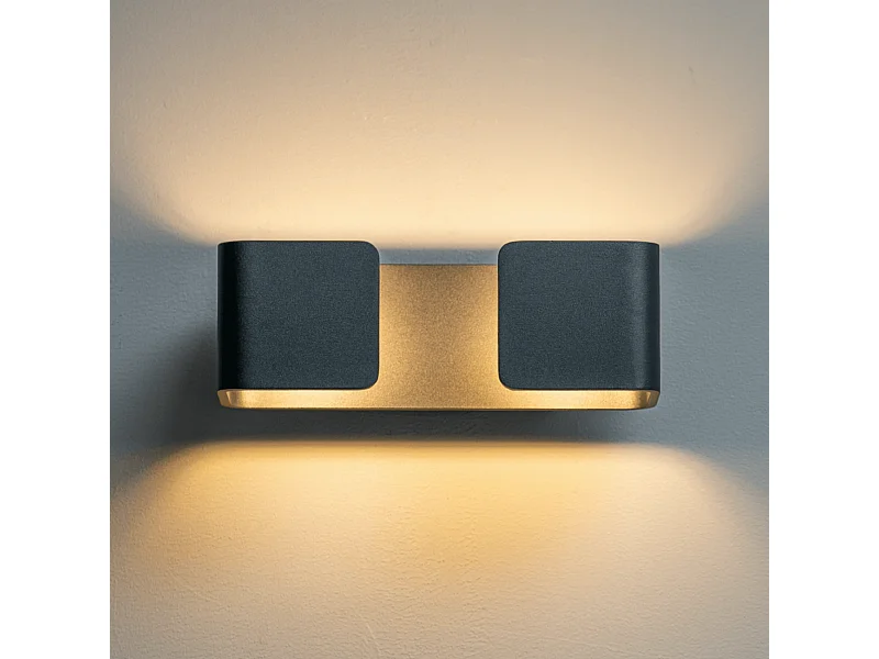 Applique design rectangulaire noire - Foss