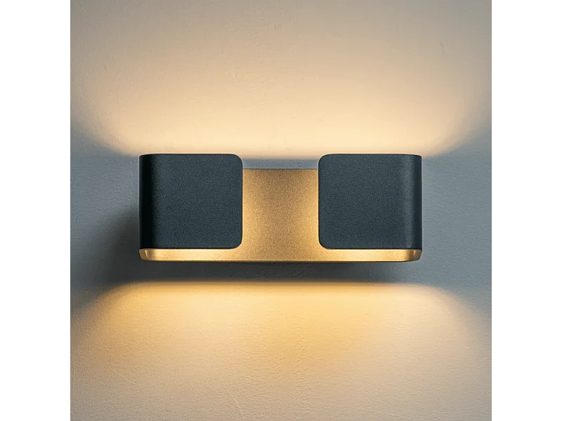 Applique design rectangulaire noire - Foss