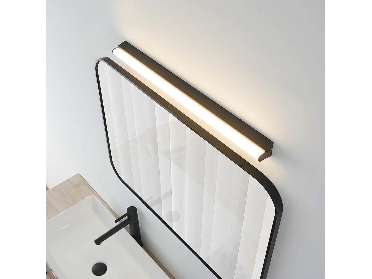 Longue applique style réglette ultramoderne IP44 60 cm- Wani