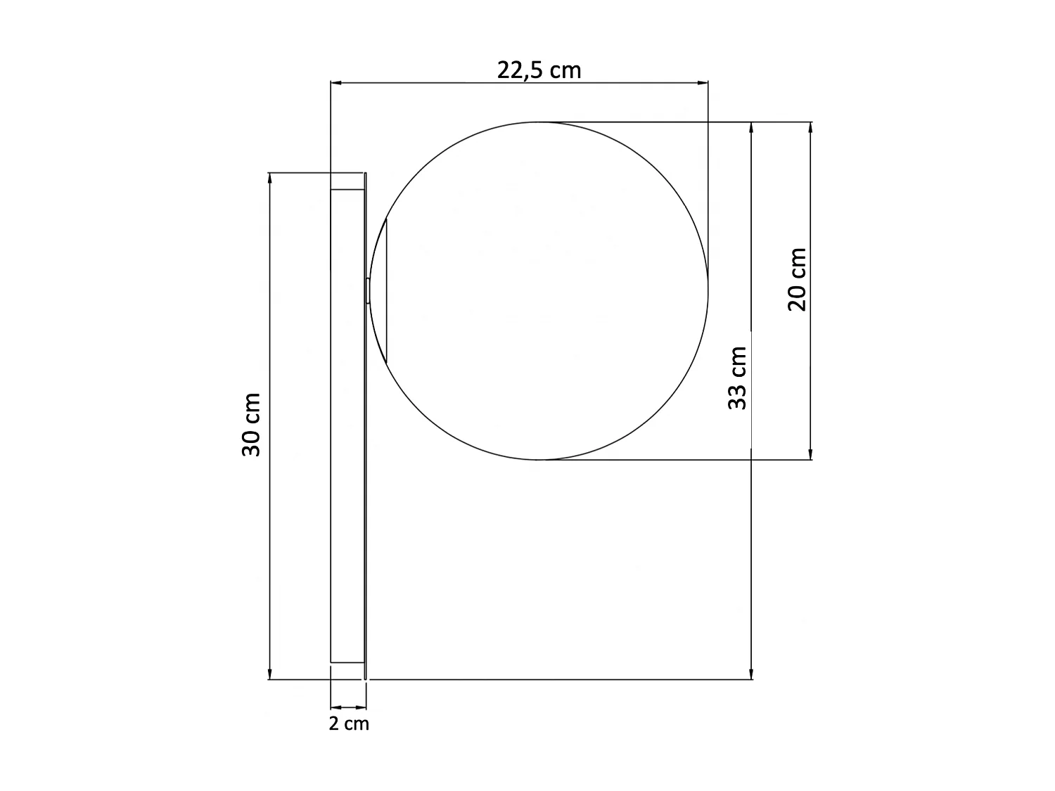 Applique murale verre blanc et métal laiton - Oromia