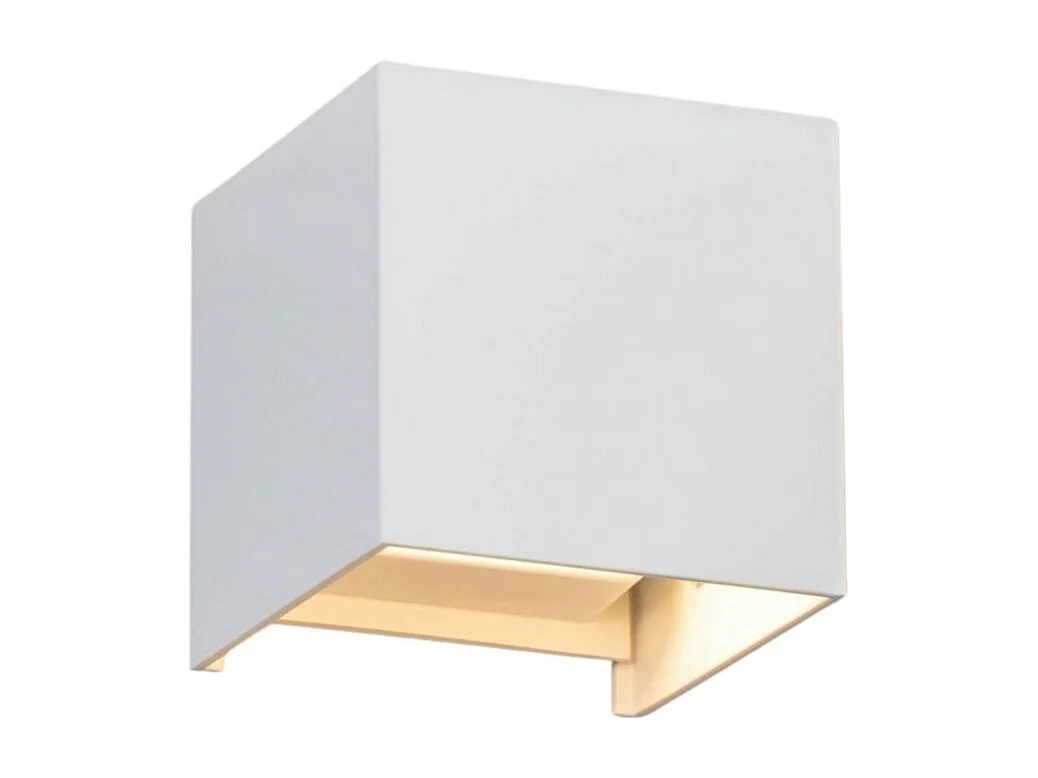 Lampe murale LED variable 6W IP54 - Blanc - Cubic
