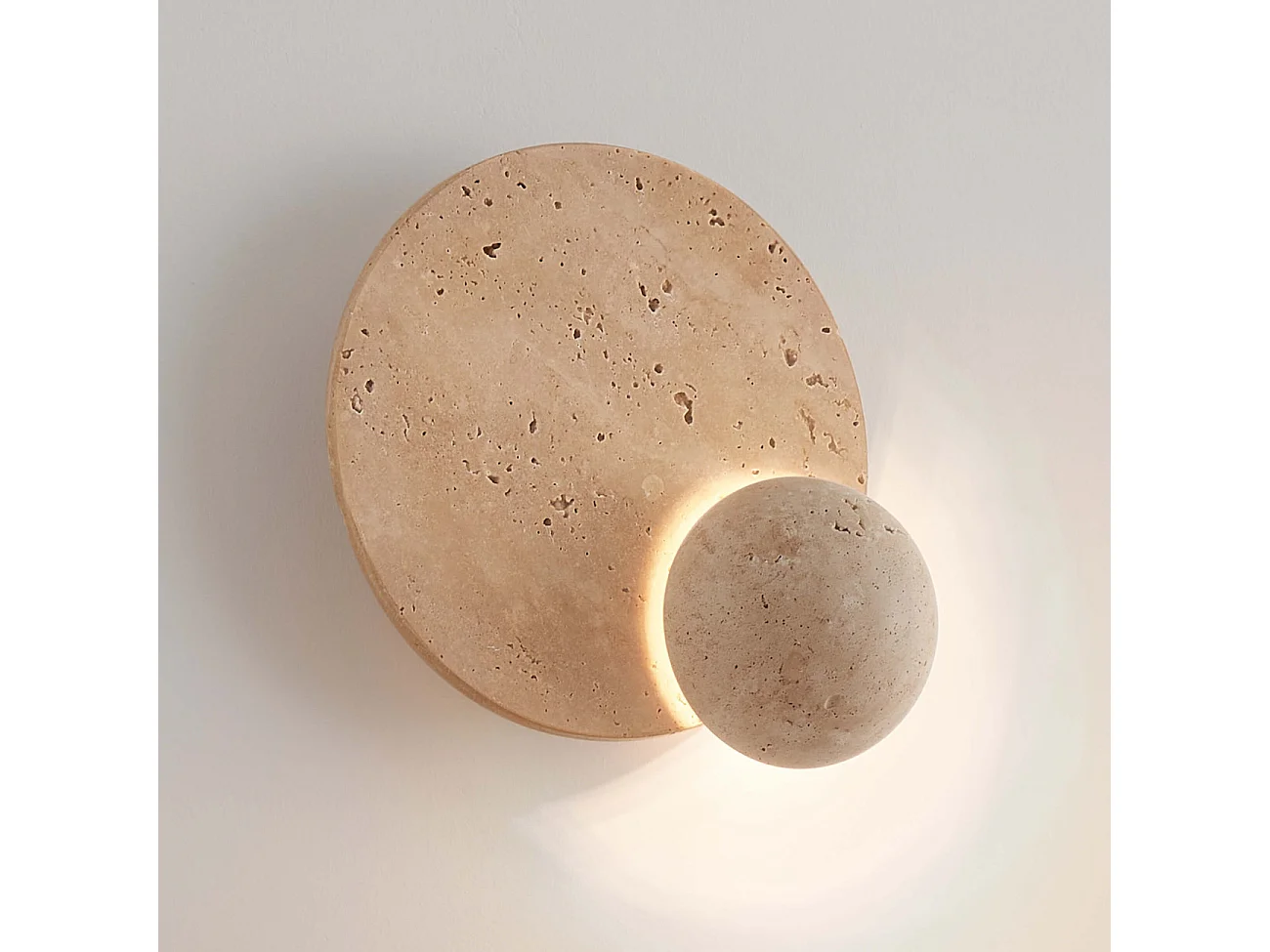 Applique murale en pierre éclairage d'ambiance - Orsola