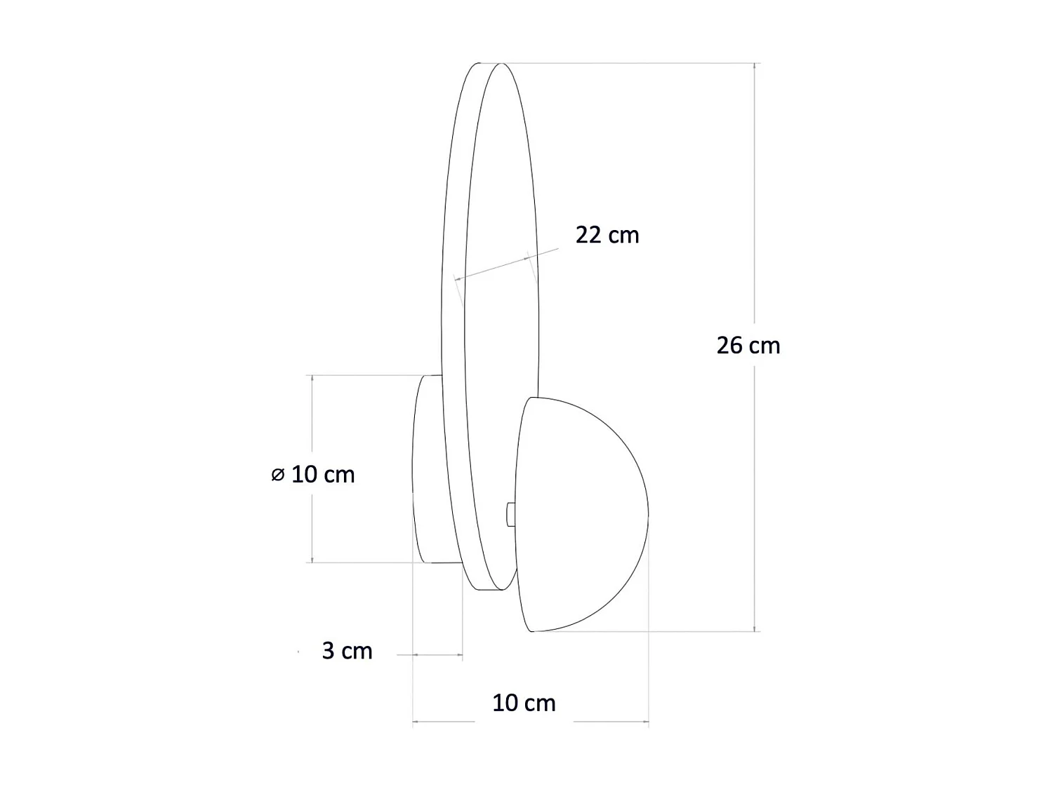 Applique murale en pierre éclairage d'ambiance - Orsola