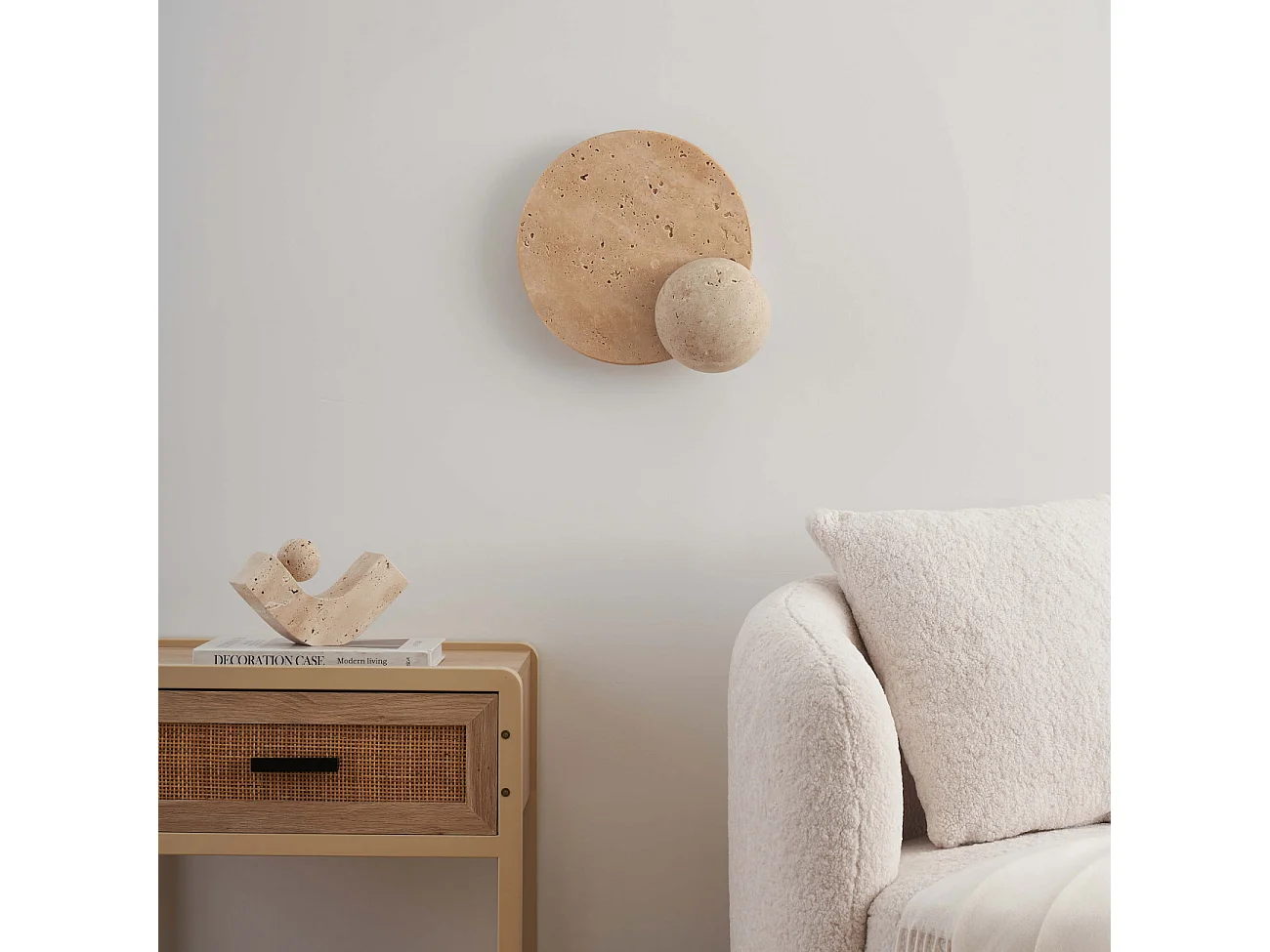 Applique murale en pierre éclairage d'ambiance - Orsola