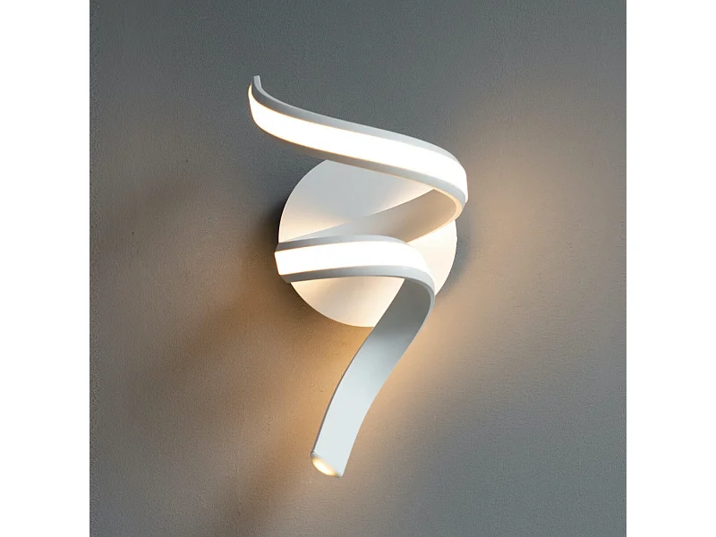 Applique ruban spirale LED blanche - Kauai