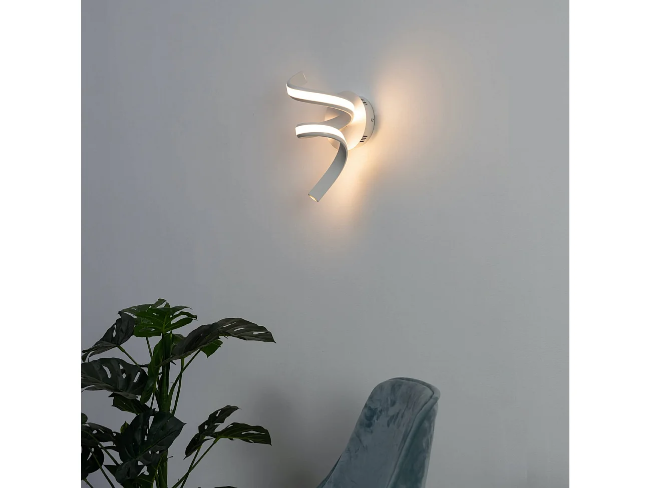 Applique ruban spirale LED blanche - Kauai