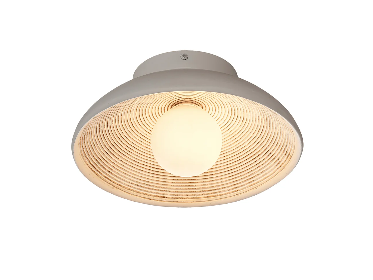 Applique ou petit plafonnier rond 27 cm en résine - Amaya
