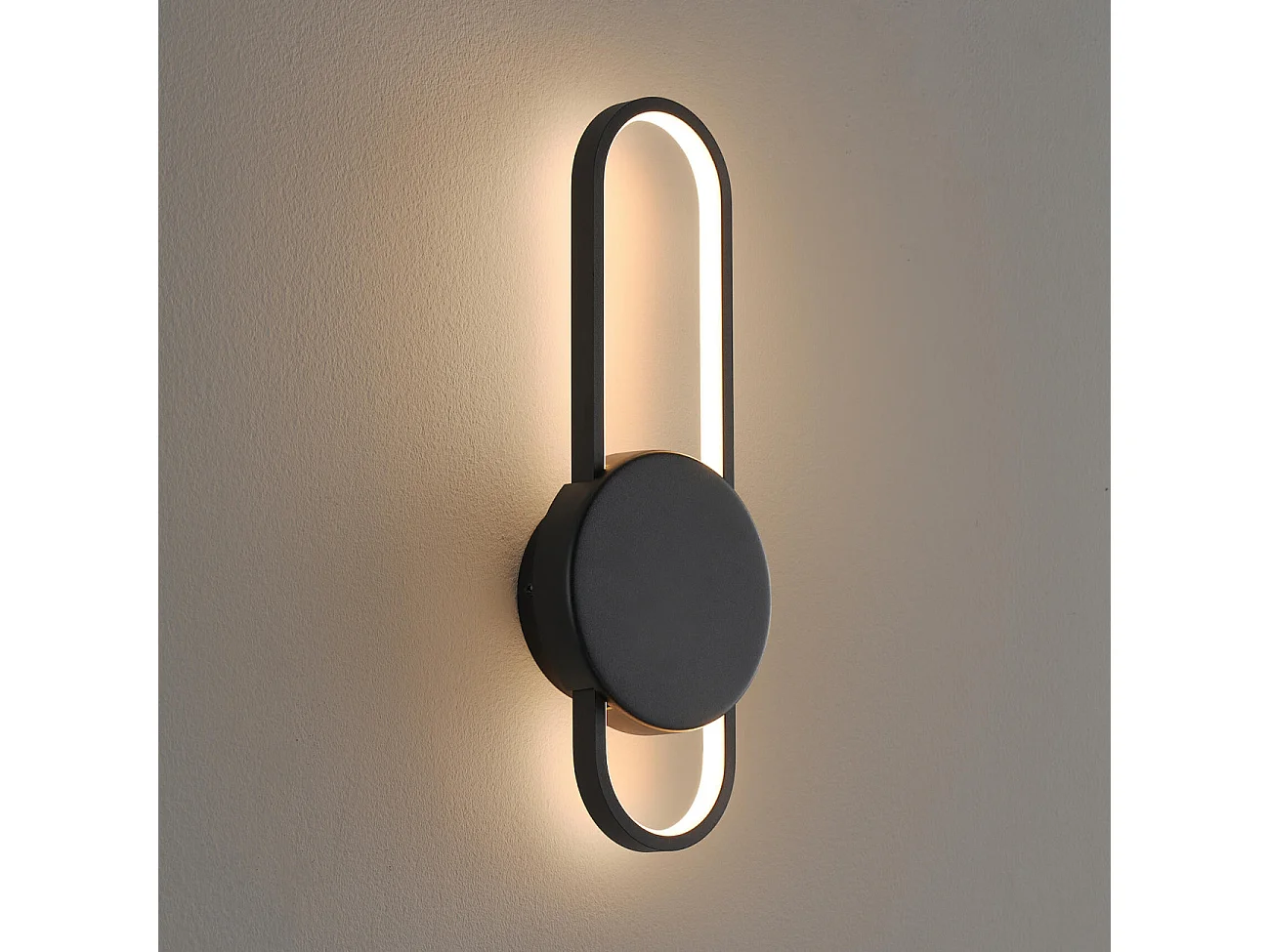 Applique tendance aluminium noir - Piani