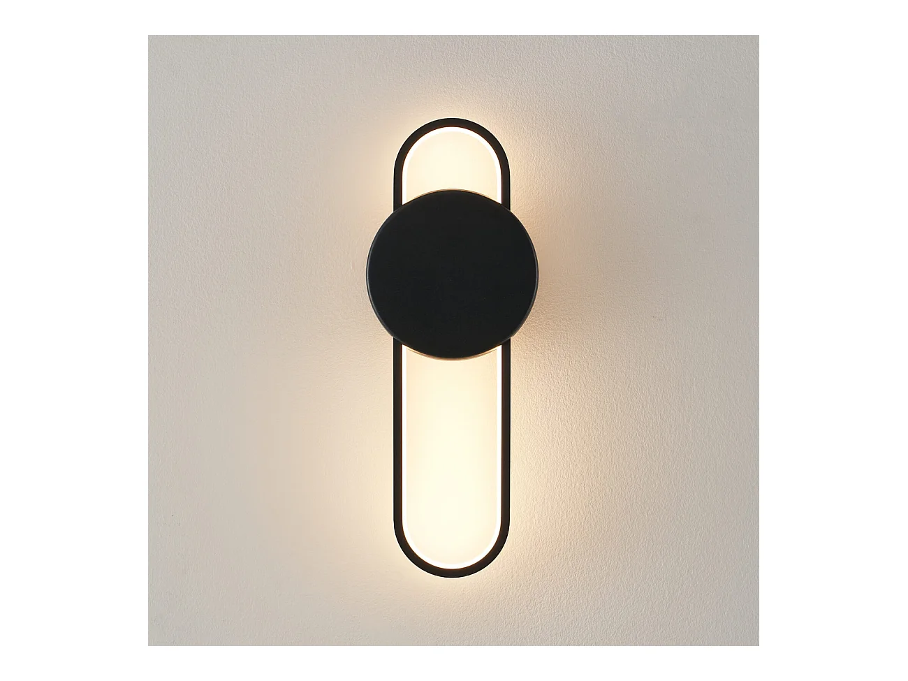 Applique tendance aluminium noir - Piani