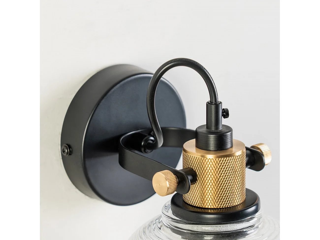 Applique cloche verre texturée - Vela