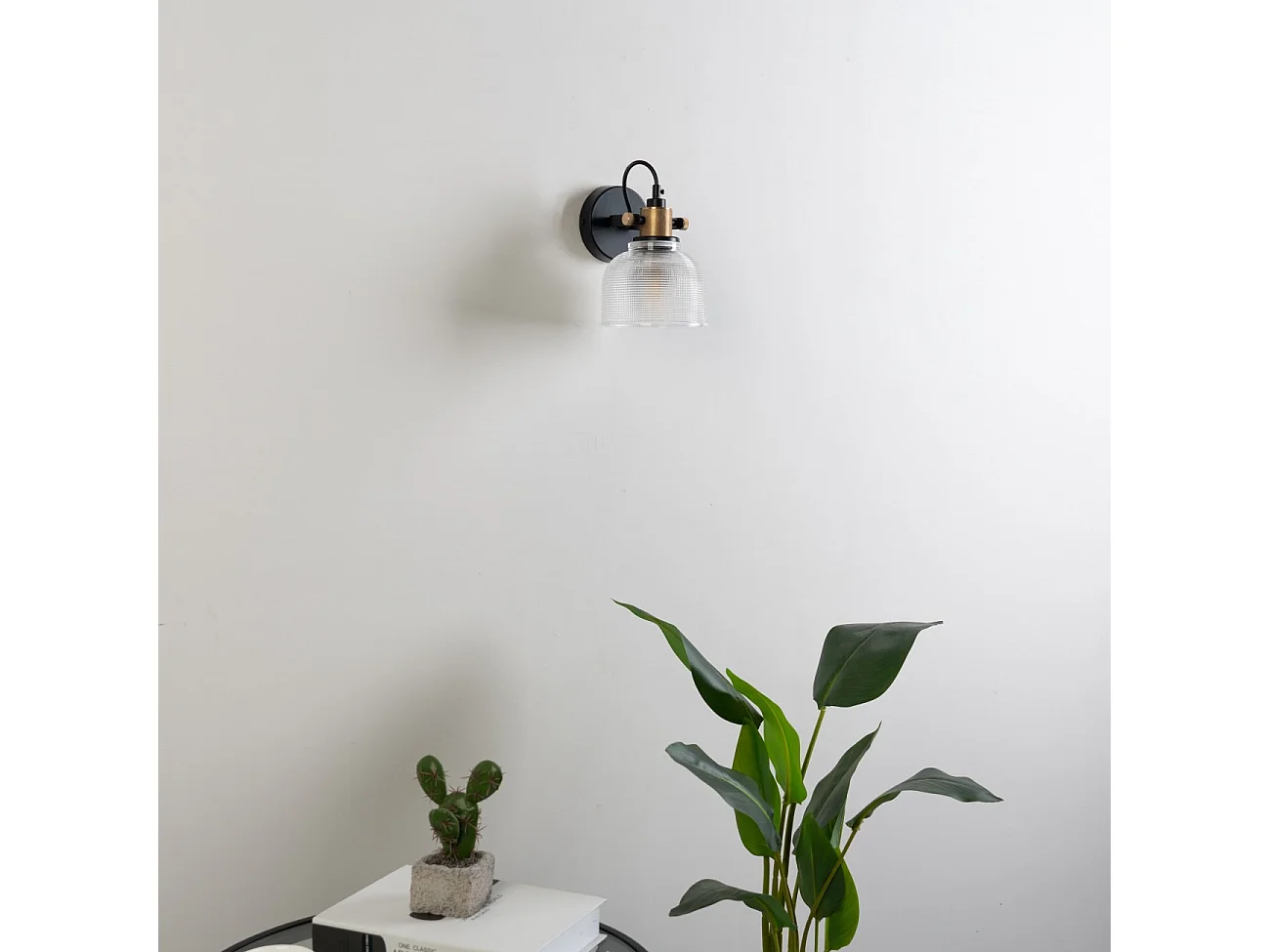 Applique cloche verre texturée - Vela