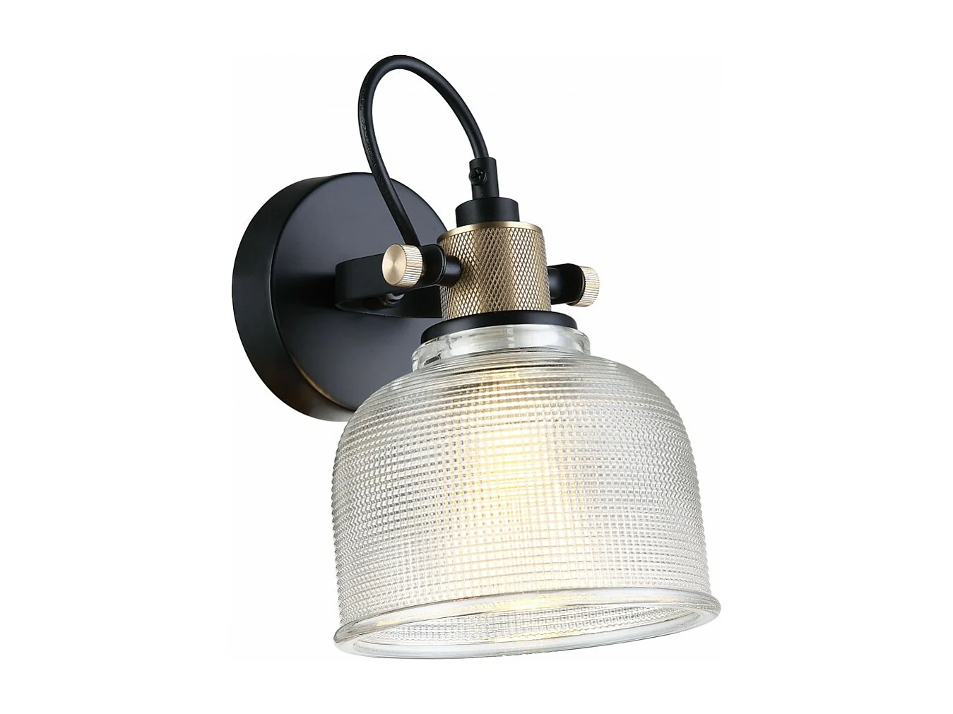 Applique cloche verre texturée - Vela