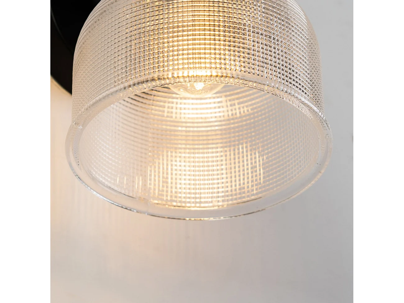 Applique cloche verre texturée - Vela